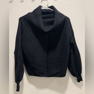 Zara bell sleeve cowl neck sweater